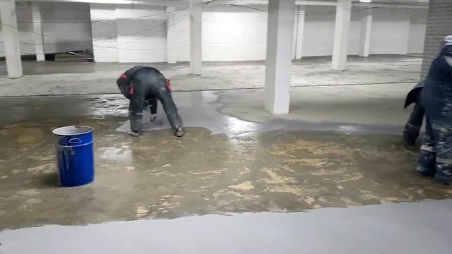 Шпатлевание/выравнивание бетонного пола полимерной шпатлевкой в Тюмени. тел. 8 (3452) 21-69-52 смотреть онлайн