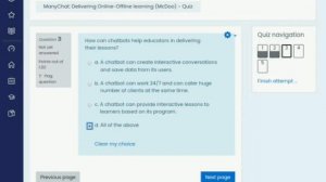 Day 4 Manychat: Delivering Online-Offline Learning (McDOO) Answer Key