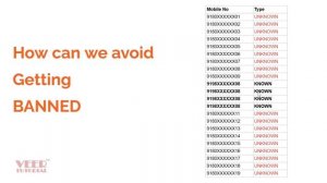 100% Guarantee Mobile Number Not Banned by WhatsApp for Bulk Messages