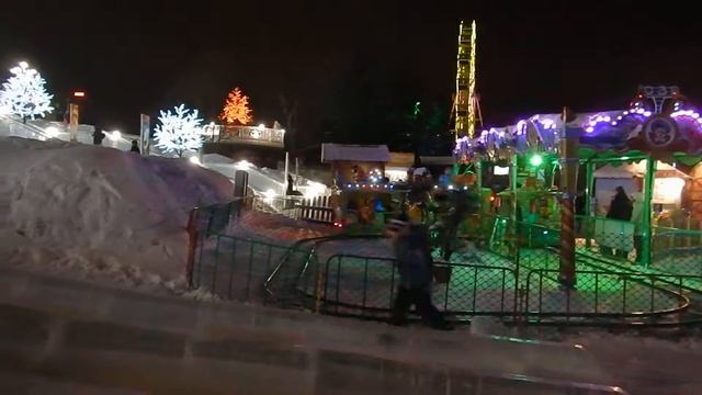 Ледовый городок в Новосибирске 2015.