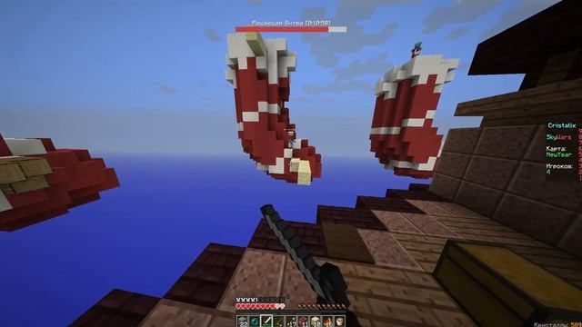 ТОП 5 СЕРВЕРОВ В МАЙНКРАФТЕ I SKY WARS I НЕ СКИНУЛИ СЛИЗЬЮ смотреть онлайн