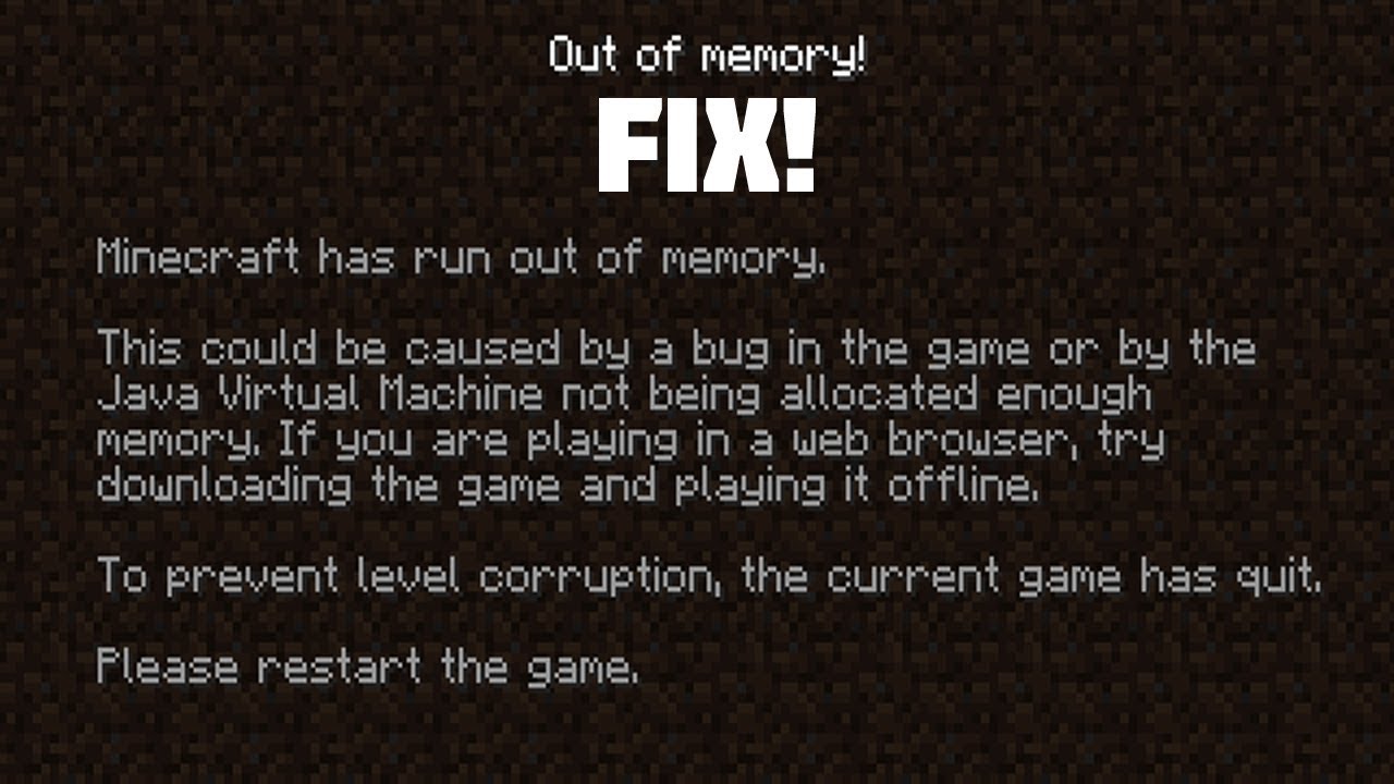Fatal error minecraft. Аут оф Мемори майнкрафт. Out of Memory ошибка. Ошибка майнкрафт out of Memory. Ошибка OPENGL Minecraft 1285 out of Memory