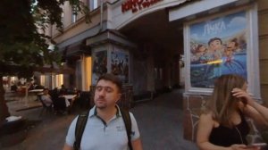 【4K 360°】Житомир. Прогулка по пешеходной ул. Михайловской и площади С.П.Королёва.