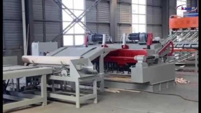 Бесшпиндельные лущильные станки EcoWood Light. Производство лущеного шпона Эковуд Light смотреть онлайн