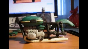 Мотоцикл из пластилина Урал м67