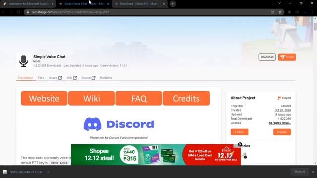How to download Simple Voice Chat as a player Tlauncher