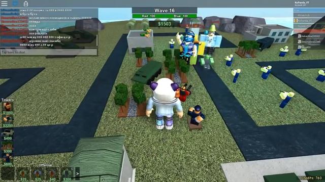 КОМАНДИР в РОБЛОКС ТОВЕР БАТЛС (дефенс) - Roblox Tower Battles по русски смотреть онлайн