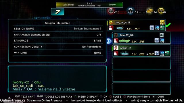 OnlineArena.cz - Tekken Revolution: Iron Fist Tournament 5 - Finále: JakSeRodi vs iworry смотреть онлайн