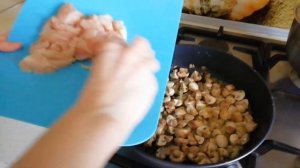 Запеченные в духовке картофель с курицей, грибами и сыром.  НОВАЯ ТЕХНОЛОГИЯ ПРИГОТОВЛЕНИЯ!