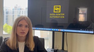 Natalia Vepreva, sobre la pasantía en el "DATA - CENTER Automation" (español)