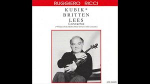 Ruggiero Ricci plays Britten Violin Concerto Movement 3