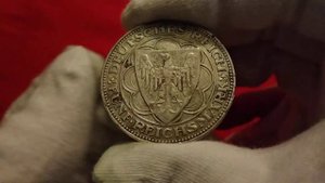 Аукцион очень редкая монета 5 марок 1927 Германия рейх парусник на сайте виолити
