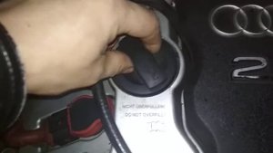 Двигатель Audi 2.0 ALT с исправной системой ВКГ всасывает крышку маслозаливной горловины