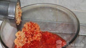 Домашняя аджика из красных перцев