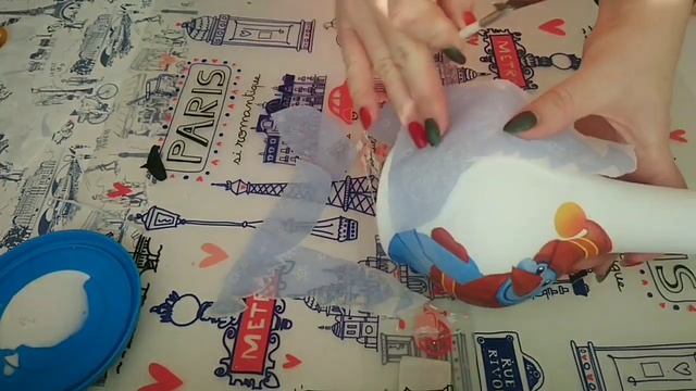 Новая вазочка из старой // DIY. Декупаж с новогодним рисунком. смотреть онлайн