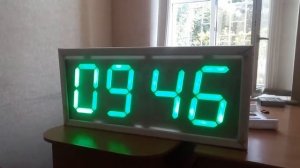 Большие светодиодные часы своими руками
