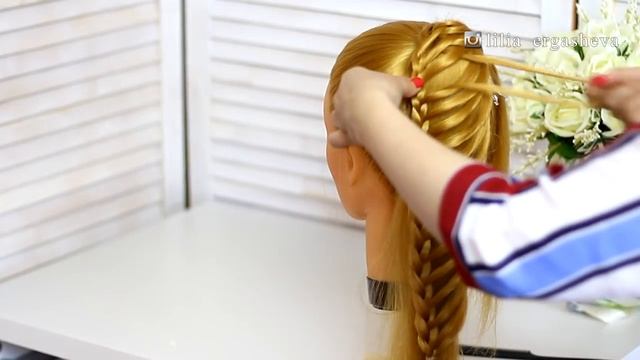 Как Оформить Хвост.Прически Пошагово смотреть онлайн