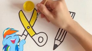 How to draw scissors and a pencil/ Как нарисовать ножницы и карандаш/Qayçı və qələm necə çəkmək ola