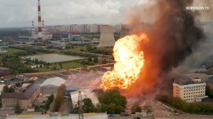 Пожар на электростанции в Мытищах помогали тушить королёвские спасатели