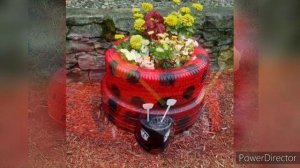 ИЗ СТАРЫХ ПОКРЫШЕК. КЛУМБЫ И ФИГУРЫ ИЗ ПОКРЫШЕК. ДЛЯ САДА ИЗ ПОКРЫШЕК.