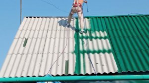 Резиновое покрытие для шифера. Как отремонтировать шифер надолго!? Шиферная краска АДГЕZИКА