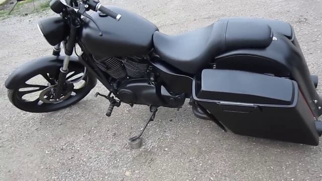 Custom built honda shadow 1100 bagger with 26 inch front wheel. смотреть онлайн