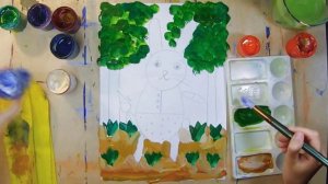 Как нарисовать зайца - урок рисования для детей 4-7 лет.