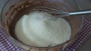 Шоколадный Творожный Манник простая выпечка к чаю! Semolina Curd Cake