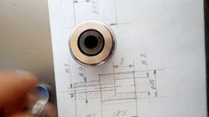 Чертеж матрицы для обтяжки пуговиц