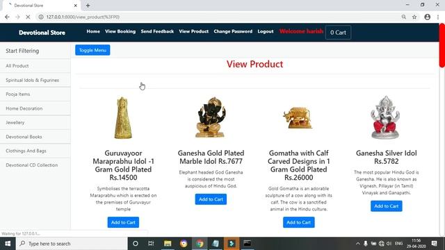 Online Devotional Store Project |  Python Django Sqlite Bootstrap