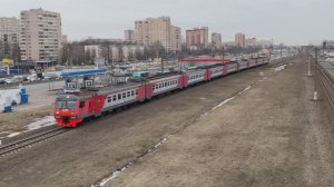 Электропоезд ЭД4М-0420, перегон Санкт-Петербург-Витебский-Товарный - Шушары