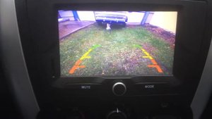 Работа камеры заднего вида в ММС Гранты Лифтбек при включении задней скорости