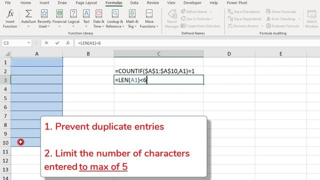 Apply Multiple Data Validation to Same Cells in Excel - Tutorial