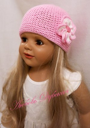 Легкая весенняя шапочка на ОГ 44-48см. Мастер класс.