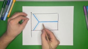 Как нарисовать флаг Республики Тыва | Рисуем флаги России