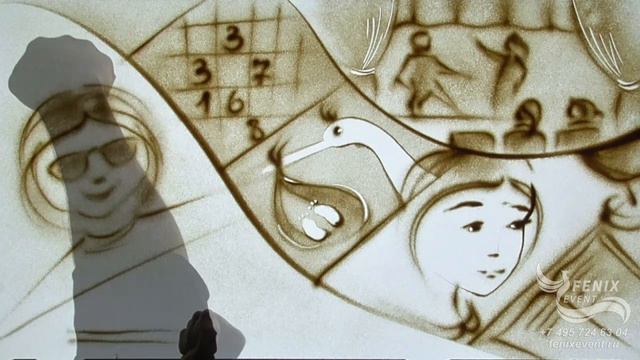 Заказать песочное шоу на день рождения и праздник в Москве - песочное видеопоздравление на юбилей