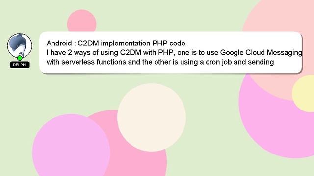 Android : C2DM implementation PHP code смотреть онлайн