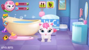 Маленькая Кошечка Китти - уход за маленьким котенком. Мультфильм игра для детей