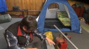 Обогрев палатки, самый простой и эффективный тепловой аккумулятор. Тест при -17.Работает. Ч.3