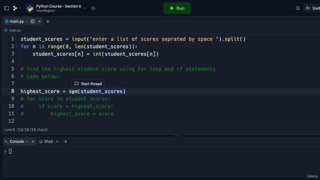 9. Sum Function || 6. Beginner Python Programming Loops and Range  || Python Professional Course