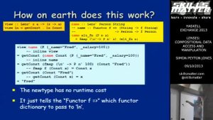 Lenses: Compositional Data Access and Manipulation (Simon Peyton Jones at Haskell eXchange 2013)