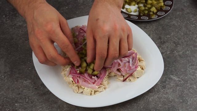 Салат признание / сюрприз на день влюбленных