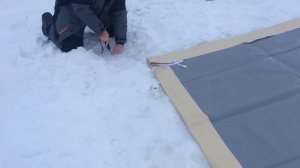 Нельма куб 2 (Митек) установка и крепление пола ко льду.