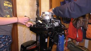 Замер компрессии на Mercury 9.9 (Tohatsu 9.8  NS 9.8)