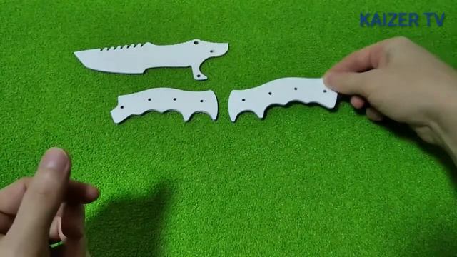 Как сделать Охотничий нож из бумаги Huntsman Knife. смотреть онлайн