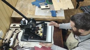 Вырубной пресс с поворотной платформой. Обзор