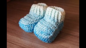 Простые пинетки крючком