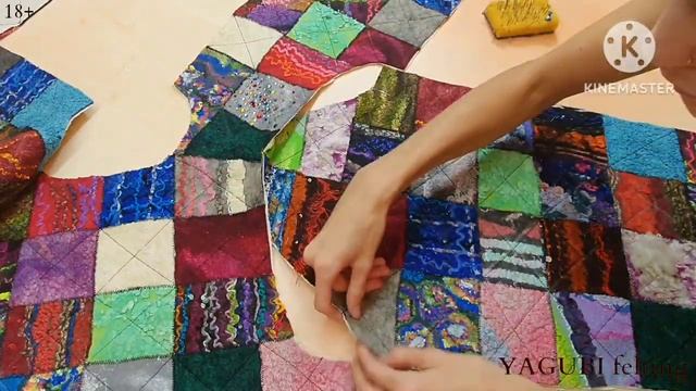 ПЭЧВОРК ИЗ ВОЙЛОКА. ЖАКЕТ ИЗ ВОЙЛОЧНЫХ ОБРАЗЦОВ смотреть онлайн