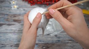Елочный шарик своими руками / новогодний шарик из остатков ткани / Татьяна Абраменкова