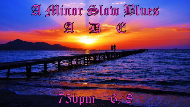 Blues Backing Track in Am 6/8 75bpm смотреть онлайн